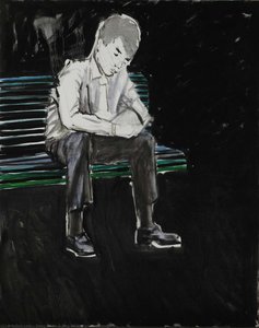 A Boy Sitting On The Bench — Zeng Hao
