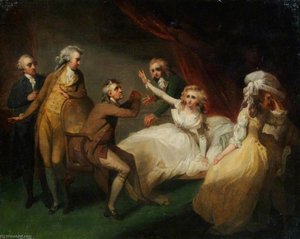 'camilla Recovering From Her Swoon' (an Illustration Of A Scene From Fanny Burney's 'camilla, Or A Picture Of Youth', Published In 1796) — Henry Singleton