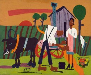 Farm Couple At Work — William H. Johnson