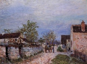 Straße In Veneux — Alfred Sisley