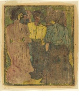 Three Women Conversing (unterhaltung Von Drei Frauen) — Ernst Ludwig Kirchner