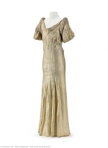 Gold Lamé Evening Gown — Elsa Schiaparelli