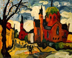 A View Down Akersgate, Oslo — William H. Johnson