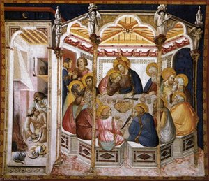 Assisi-vault-the Last Supper — Pietro Lorenzetti