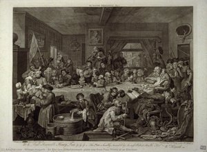 An Election Entertainment, Plate One From Four Prints Of An Election — William Hogarth
