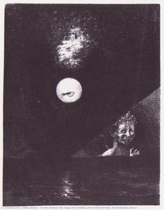 On The Horizon, The Angel Of Certitude, And In The Dark Sky, A Questioning Glance — Odilon Redon