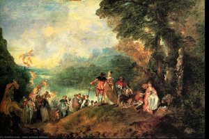 The Embarkation For Cythera, Louvr — Jean-antoine Watteau