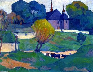 A Polish Church, Mydlow — Robert Polhill Bevan