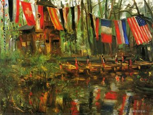The New Pond In The Tiergarten, Berlin — Lovis Corinth