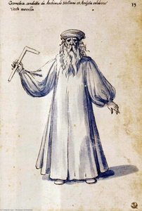 Atuendo De La Figura Alegórica «geometría» — Giuseppe Arcimboldo