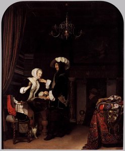 The Cloth Shop — Frans Van Mieris