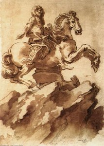 Studie Für Ein Reiterstandbild Von Ludwig Xiv. — Gian Lorenzo Bernini
