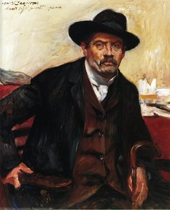 Autoritratto Con Cappello Nero — Lovis Corinth