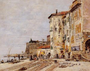 Portul Villefranche — Eugène Boudin