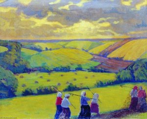 Haymaking — Boris Mikhailovich Kustodiev