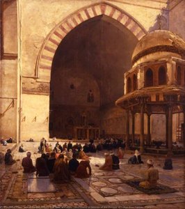 The Hour Of Prayer (also Known As Interior Of The Mosque Of Sultan Beni Hassan, Cairo) — Joseph Farquharson