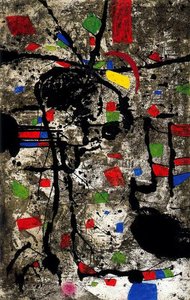 Maqueta Für Die Serie Die Hunde 1 — Joan Miró