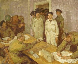 Pay At The Canadian Armoured Division — Henry Lamb
