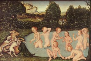 Diana And Actaeon — Lucas Cranach The Elder