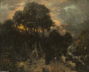 The Belated Traveller — John Linnell