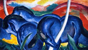 The Large Blue Horses — Franz Marc