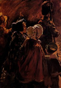 Study For The Destruction Of The Royal Exchange In 1838 — Stanhope Alexander Forbes