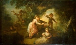 Bird Nesting — Francis Hayman
