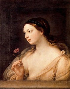 Girl With A Rose — Reni Guido (le Guide)
