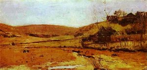 Valley Of A River. Study — Isaak Levitan