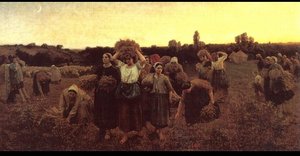 The Recall Of The Gleaners — Jules Adolphe Aimé Louis Breton