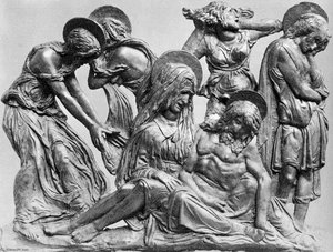 Trauer Über Den Toten Christus — Donatello