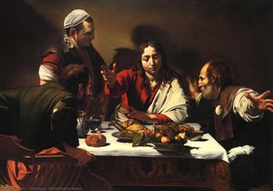 Nattispaaet I Emmaus — Caravaggio