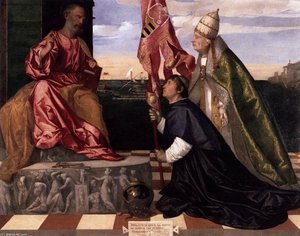 Papa Alexandru Al Vi-lea Prezentând Lui Jacopo Pesaro Sfântul Petru — Titian