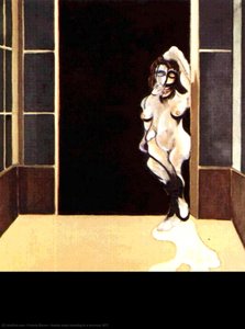 Nude Mujer Estándolo En Una Puerta — Francis Bacon