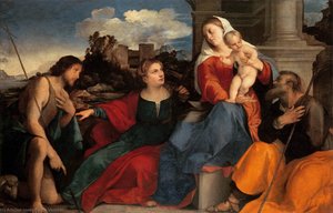 Sacred Conversation — Palma Vecchio