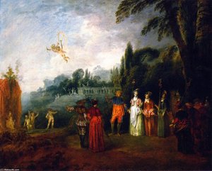 Die Insel Kythéra — Jean-antoine Watteau