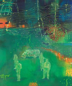 Night Patrols (around Maliana) - Left Panel — Jon Cattapan
