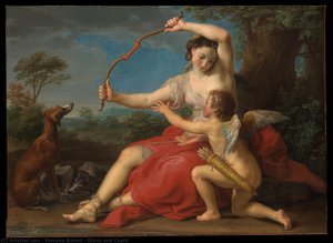 Diana And Cupid — Pompeo Batoni