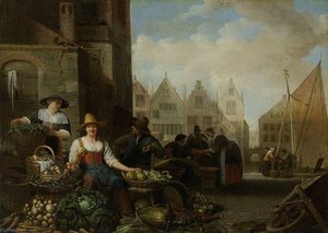 The Groentemarkt — Hendrik Martensz Sorgh