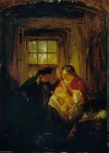 Maternal Joy — Thomas Faed