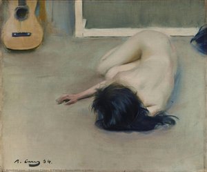 Nude With A Guitar — Ramon Casas