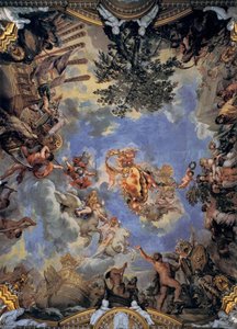 Ceiling Fresco With Medici Coat-of-arms — Pietro Da Cortona