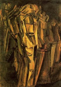 Nude (sketch), Sad Girl On A Train — Marcel Duchamp