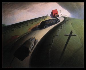 Death On The Ridge Road — Grant Wood