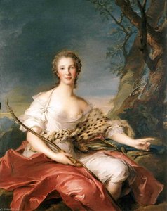 Madame Bouret As Diana — Marc Nattier