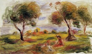 Cagnes'te Figürlü Manzara — Pierre Auguste Renoir