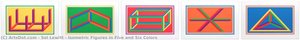 Isometric Figures In Five And Six Colors — Solomon Lewitt