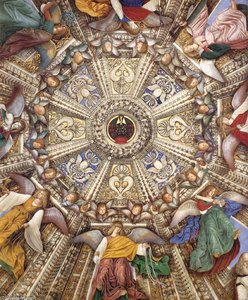 Vaulting Decoration Of The Sacristy Of St Mark (detail) — Melozzo Da Forlì