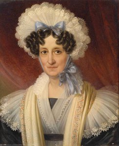 Portrait Of A Lady With Lace Bonnet — Johann Nepomuk Ender