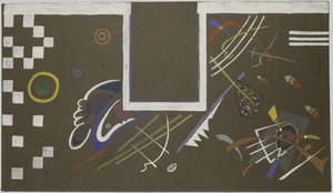 Modell Einer Tafel Für Die Ausstellung Der Juryfreie: Wand C — Wassily Wassilyevich Kandinsky